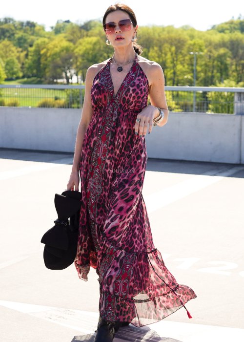 Szyfonowa Sukienka Ofelina Purple