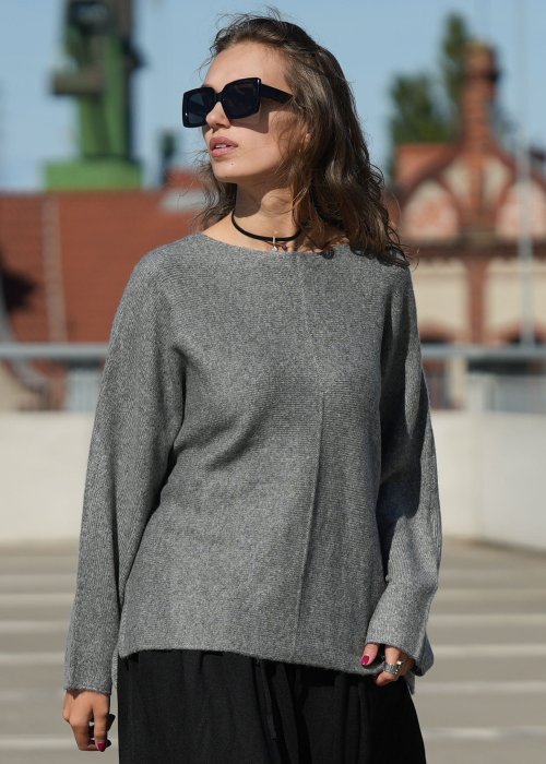 Sweter Milio Ciemny szary