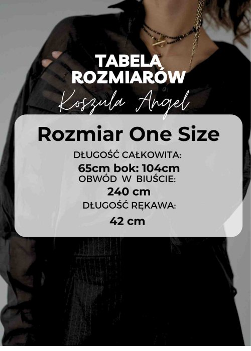 Biała koszula damska oversize z długim tyłem, dużymi kieszeniami i czarnymi guzikami, lekka tkanina idealna na letnie stylizacje
