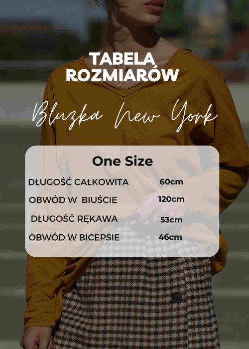 Tabela Rozmiarów One Size Bluza New York Różowa