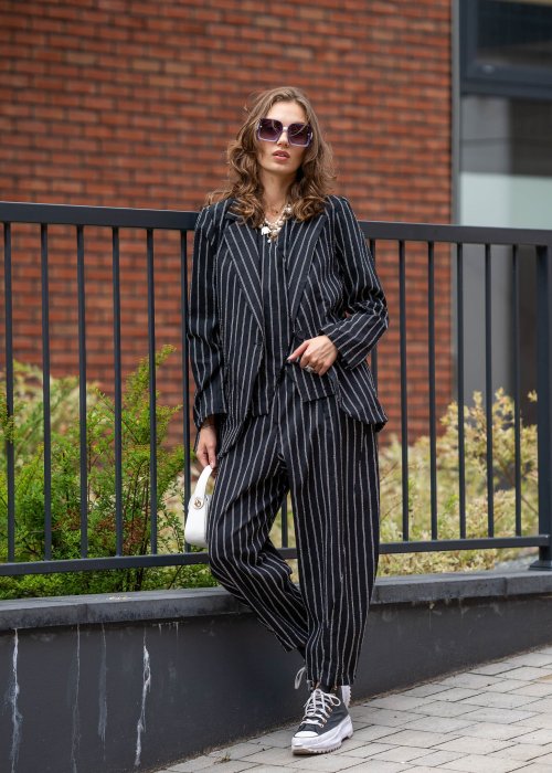 Marynarka Classic Stripe Czarna