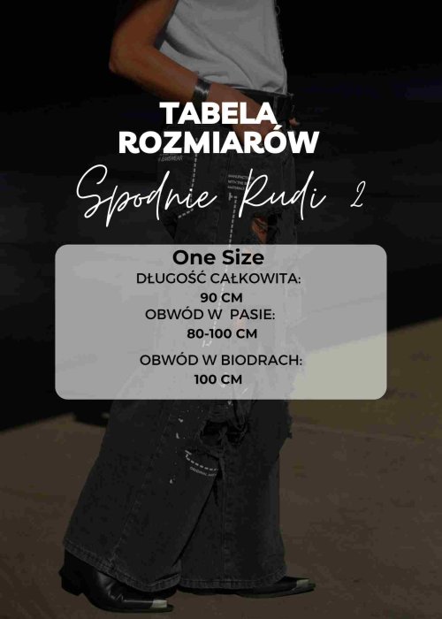 Tabela Rozmiarów dla Spodnie Rudi 2 Brązowe