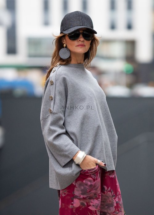 Sweter Mirossa Szary