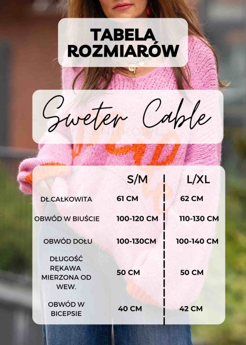ciepły sweter z golfem w odcieniu koralowej czerwieni