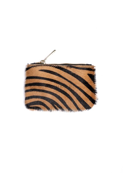 Breloczek portfel Wallet Zebra Brązowo-Czarna