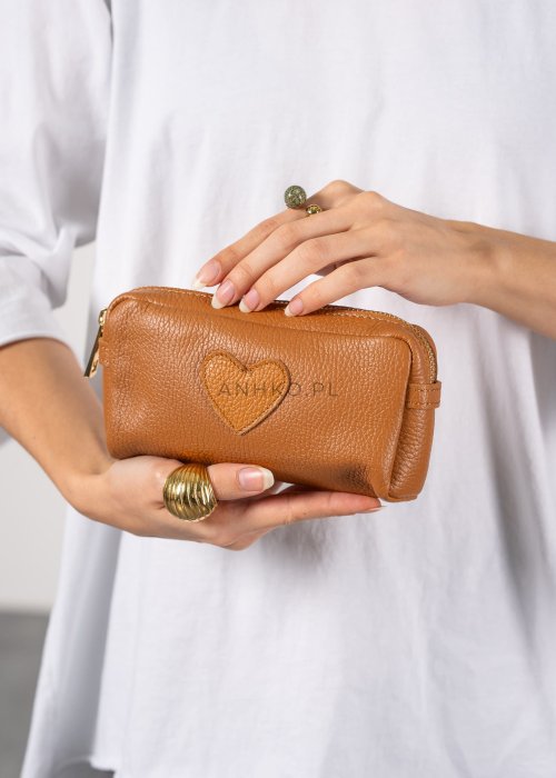 Kosmetyczka skórzana Cosmetic Brązowa