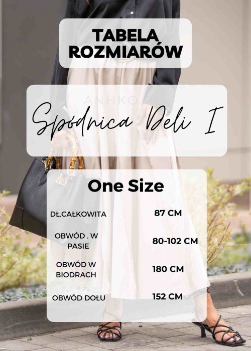 Tabela Rozmiarów dla  Spódnica Deli I