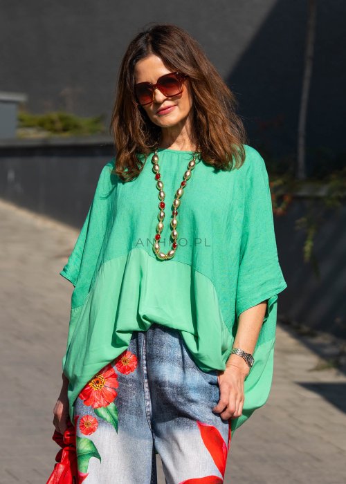 Bluzka oversize Tarent Zielona
