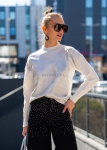 Sweter Sabrina Srebrny