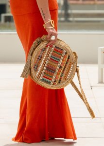 Torebka jutowa BeachBaggy z muszelkami Beżowa