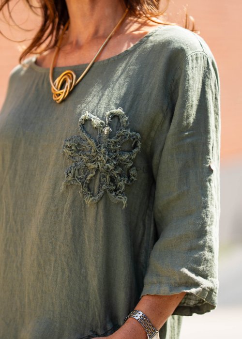 Bluzka-Tunika-Lniana-Frayed-Bloom-Zielona (1).jpg