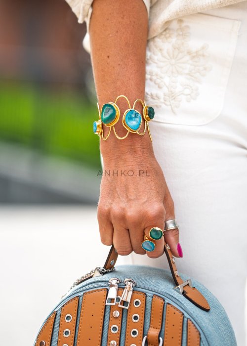 Bransoletka Aqua Set w Kolorze Złotym