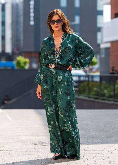 Komplet Floral Grace Zielony 