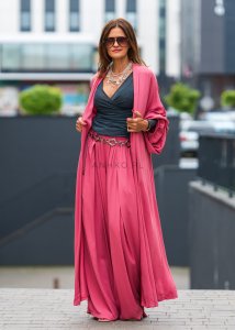 Kimono Mulan Różowe 