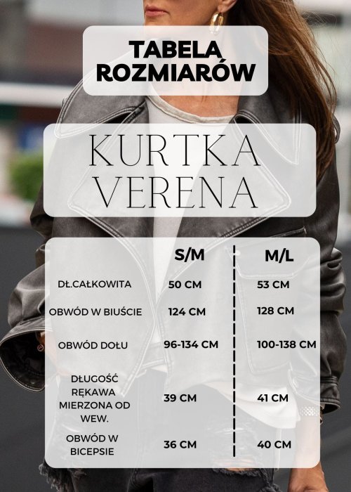 Kurtka z ekoskóry w kolorze burgundowymz luźnym fasonem i lekko ściąganym dołem