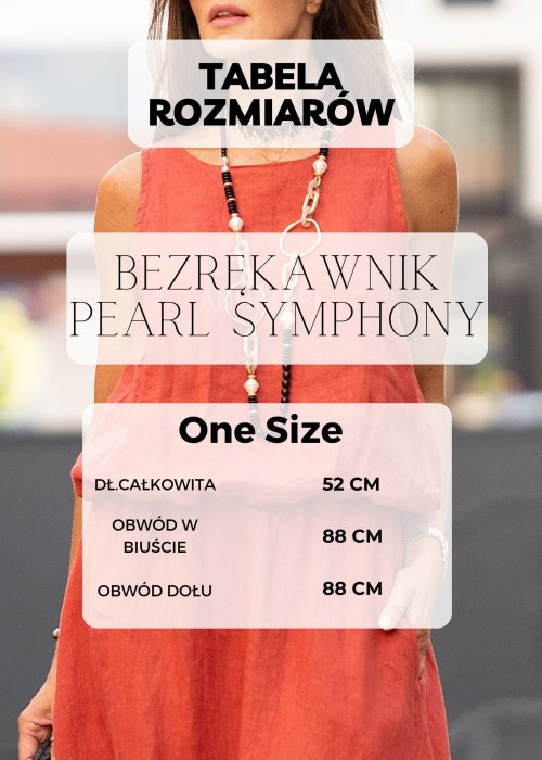 Czarny elegancki top damski bez rękawów zdobiony perełkami, dopasowany fason, wieczorowa moda
