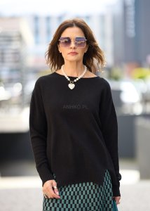 Sweter Cream Czarny 