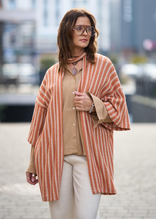 Kimono Malta Orange-Beige 
