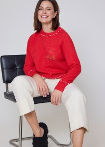 Sweter Merralin Christmas Czerwony 