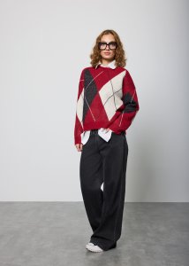 Sweter Redwood Bordowy 