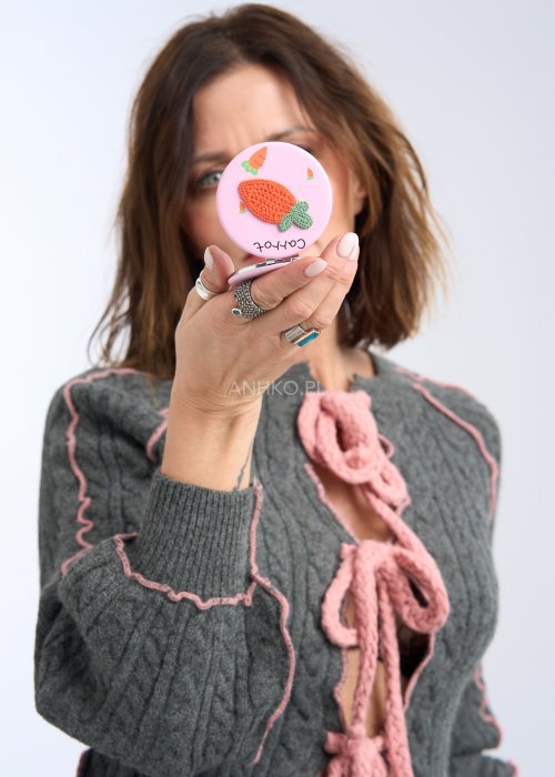 Lusterko Kieszonkowe Carrot Compact Różowe