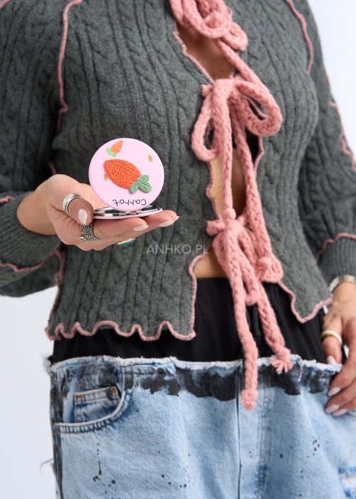 Lusterko Kieszonkowe Carrot Compact Różowe