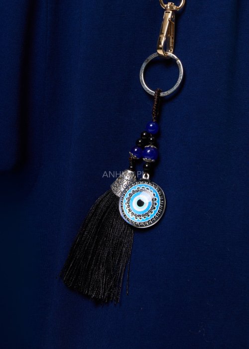 Breloczek Amulet Eye Chabrowo-Czarny