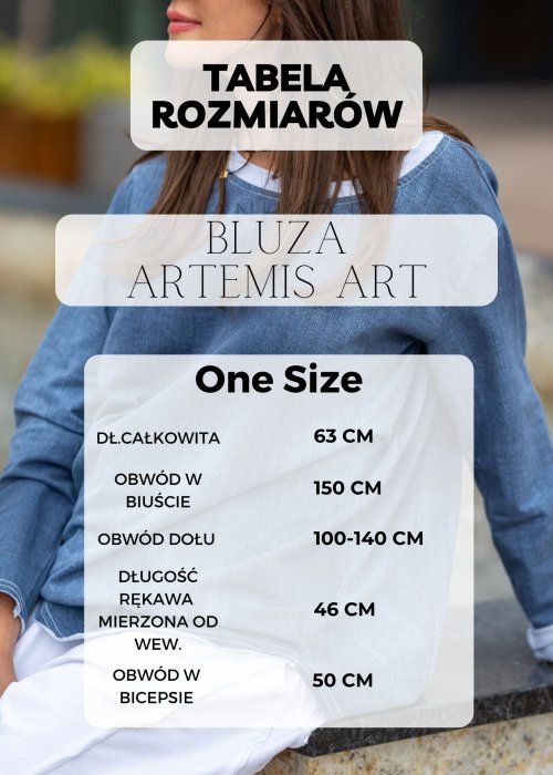 Tabela Rozmiarów dla Bluzka Essential Long Beżowa