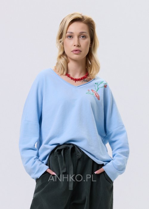 Bluzka Scarlet Bloom Baby Blue 