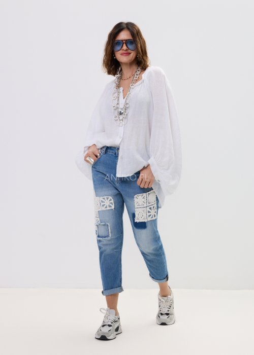 Jeansy Crochet Denim 