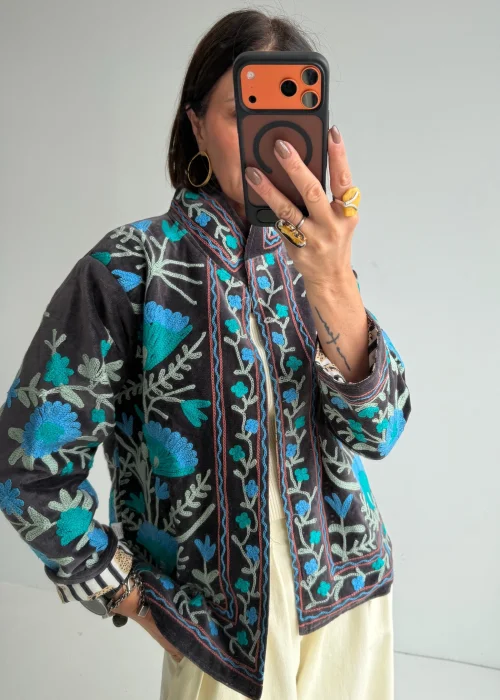 Welurowy Żakiet Boho Reversible Bloom NR. 34