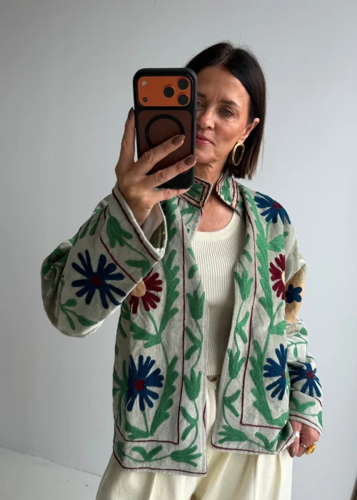 Welurowy Żakiet Boho Reversible Bloom NR.12