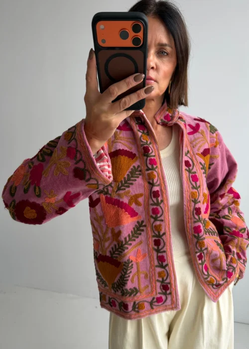 Welurowy Żakiet Boho Reversible Bloom NR. 26