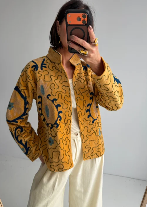 Welurowy Żakiet Boho Reversible Bloom NR. 16