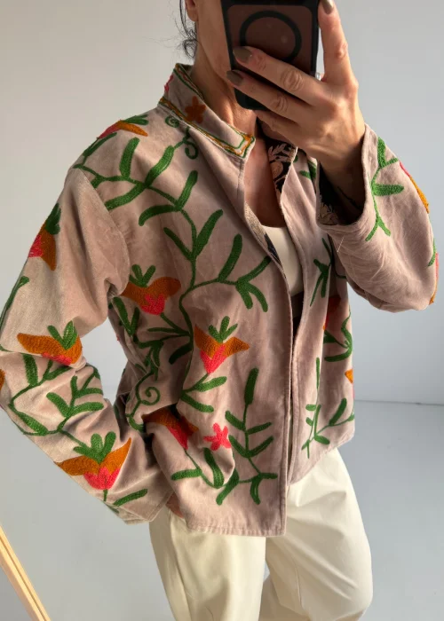 Welurowy Żakiet Boho Reversible Bloom NR.22