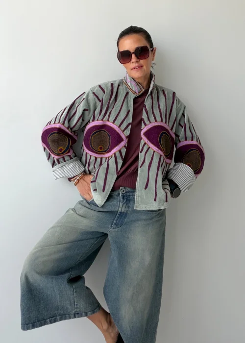 Welurowy Żakiet Boho Reversible Bloom NR.68