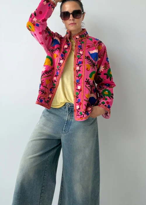 Welurowy Żakiet Boho Reversible Bloom NR.107