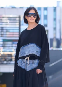 Bluza Denim Wave Czarna 