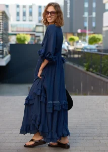 Sukienka Boho Aveline Granatowa 